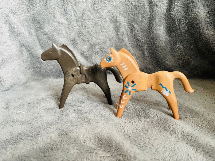 Lot chevaux playmobil geobra 1974