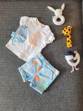 Ensemble été garçon 6 mois