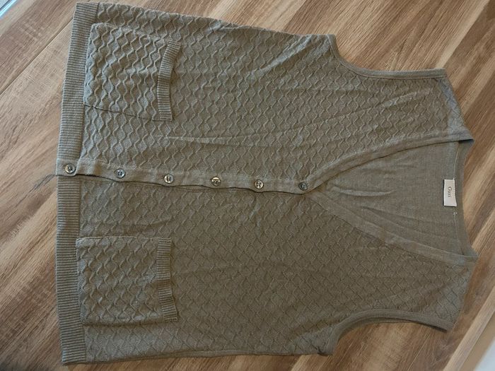 Gilet sans manches femme couleur taupe - photo numéro 4