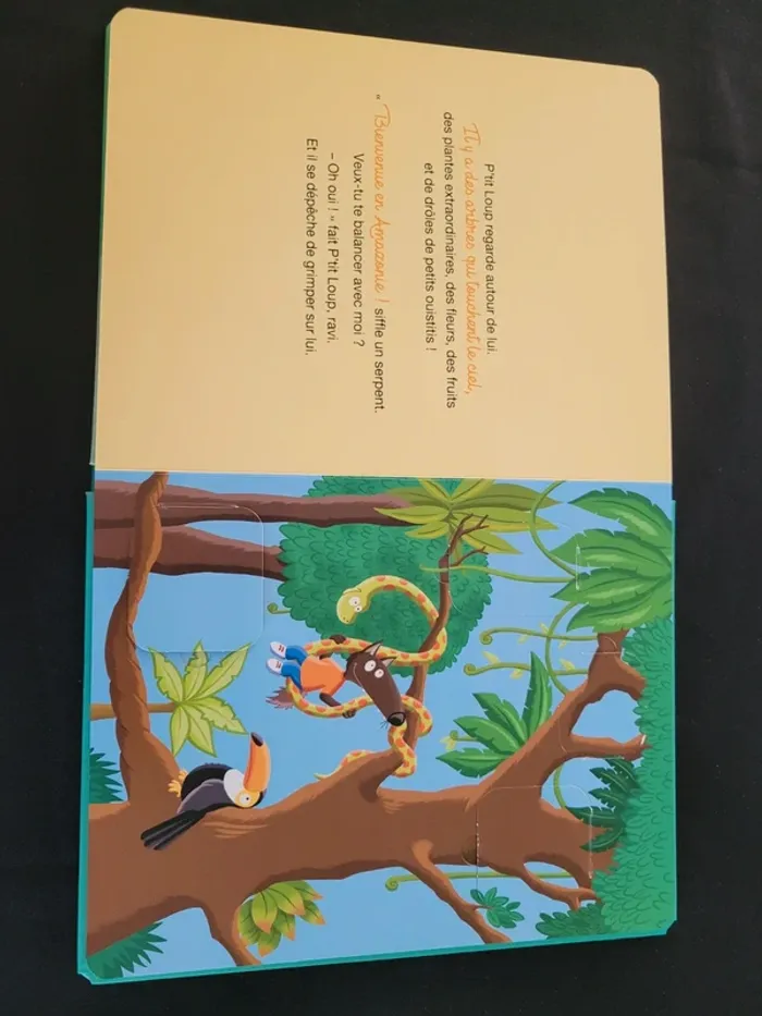 Livre le merveilleux voyage de p'tit loup auzou éveil volets - photo numéro 11