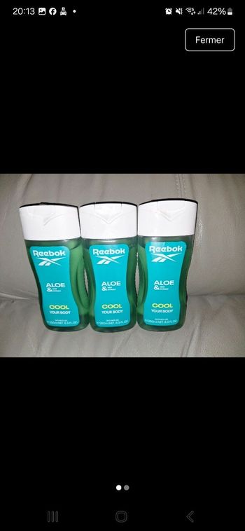 Lo gels douche reebok