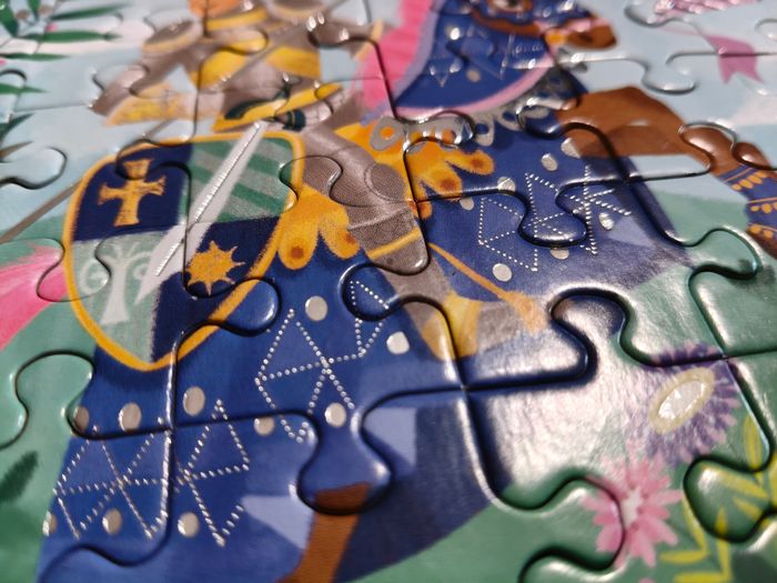 Puzzle chevalier et dragon - complet parfait etat - photo numéro 3