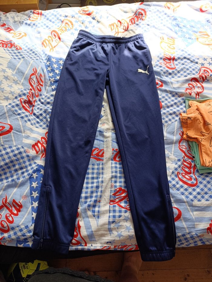 Pantalon survêtement bleu puma 13 /14 ans