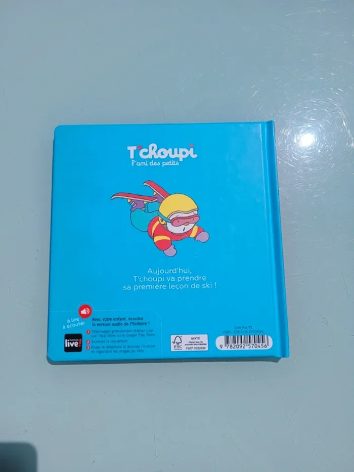 Livre T'choupi : à lire et à écouter, tome 57 🎿 T'choupi fait du ski 🎿 - photo numéro 4