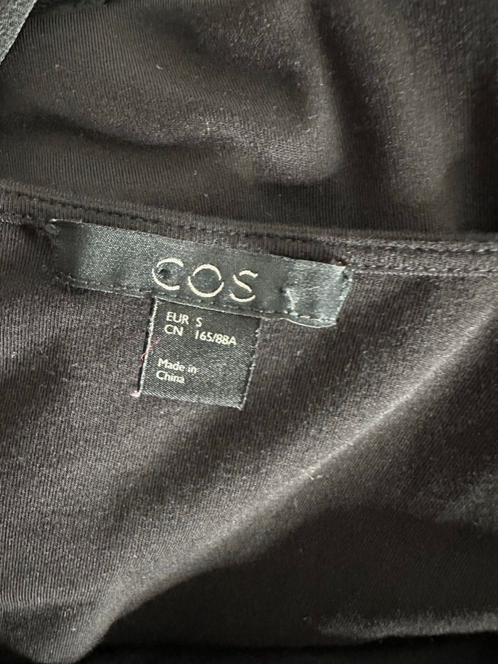 Robe noire et grise en soie Cos T36 S - photo numéro 3