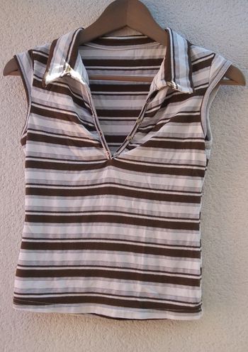 T-shirt à col femme