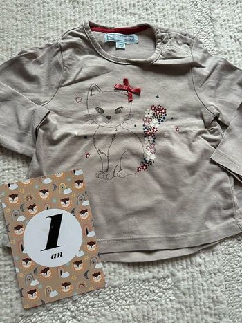 Teeshirt 12 mois Mes Petits Cailloux