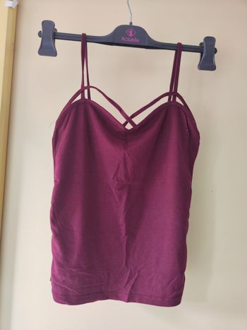 Débardeur bordeaux xs