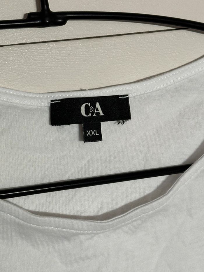 C&A - tee shirt blanc - photo numéro 2
