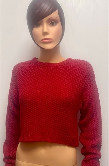 Pull court à grosse maille Kiabi