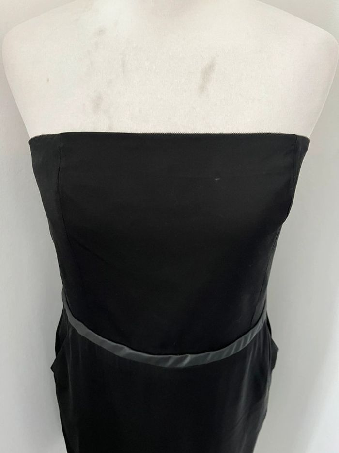 Robe bustier noire satinée Ikks L - photo numéro 3