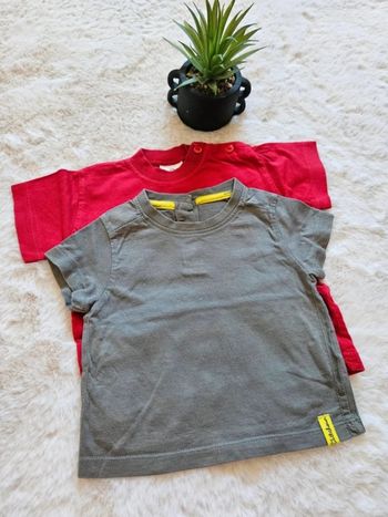 🌟Kitchoun - Lot de 2 T-shirt manches courtes - Taille 9 mois