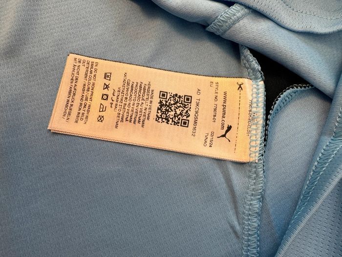 Maillot de foot Puma équipe Manchester City 2024 / 2025taille 15/16 ans authentique neuf - photo numéro 10