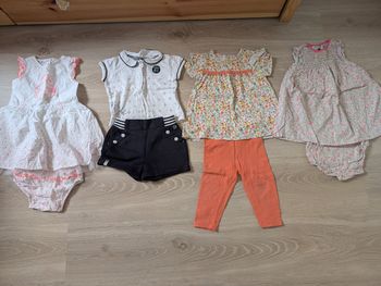 Lot shirt/bloomers- 12 mois