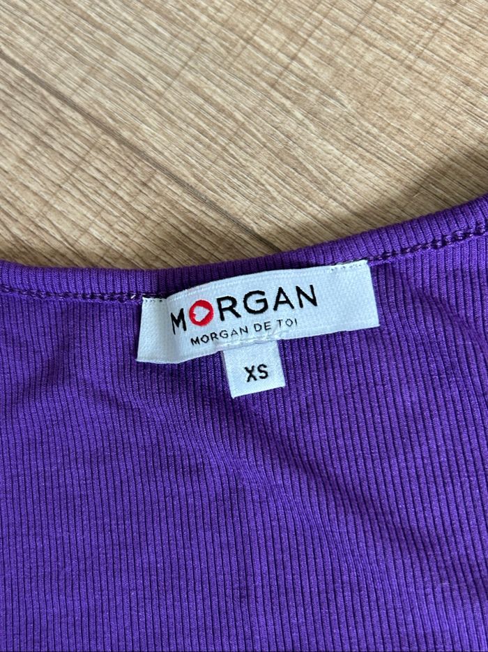 Débardeur violet sans manches Morgan taille XS jamais porté - photo numéro 9
