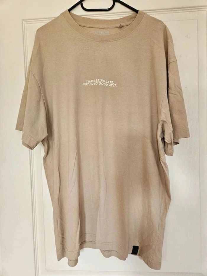 T-shirt beige - Pull & Bear - photo numéro 2