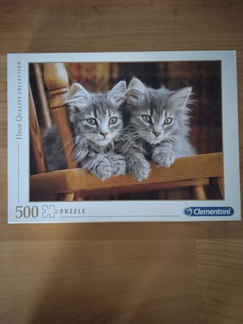 Puzzle chatons gris 500 pièces