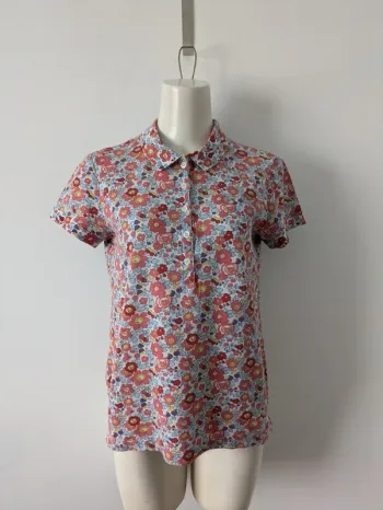 Polo fleuri vintage - Lacoste - taille 36