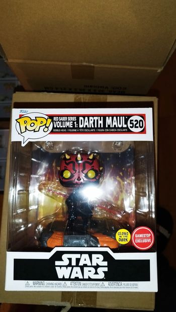 Funko Pop! Deluxe Darth Maul Star Wars 520 figurine figure rare SW sith Exclusive Glow In The Dark