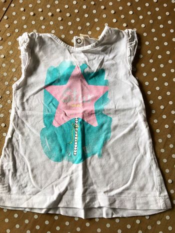 T-shirt manches courtes Zara 6/9 mois