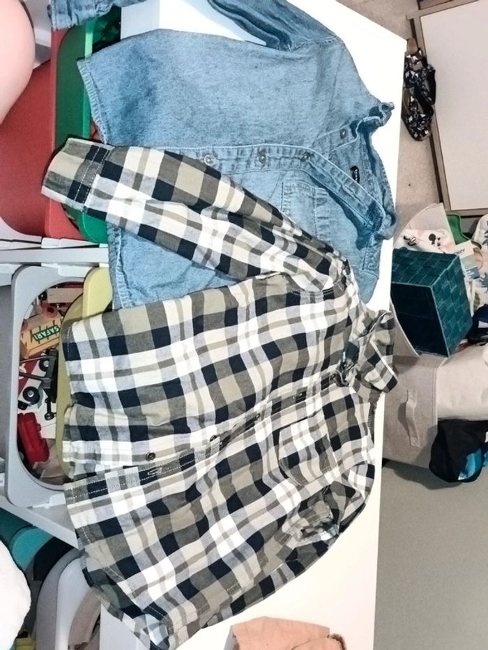 2 chemise manches longues  garçon 6 ans