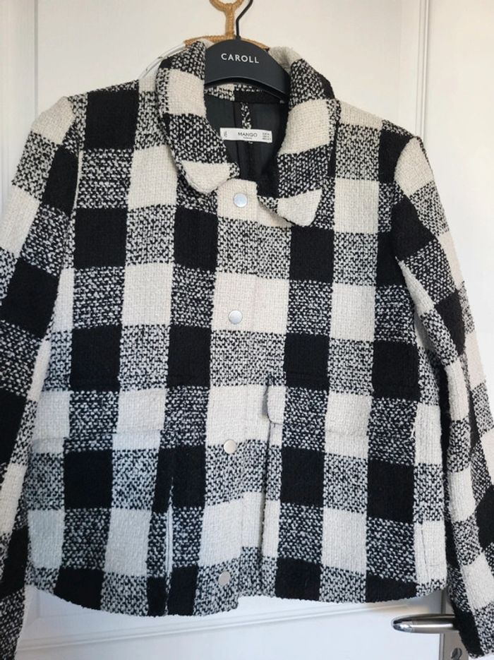 Veste Mango à carreaux chaude épaisse M - photo numéro 5