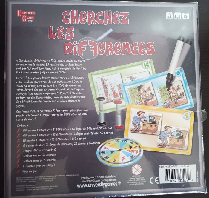 Cherchez les différences de University Games Boite Neuve Scellé - photo numéro 2