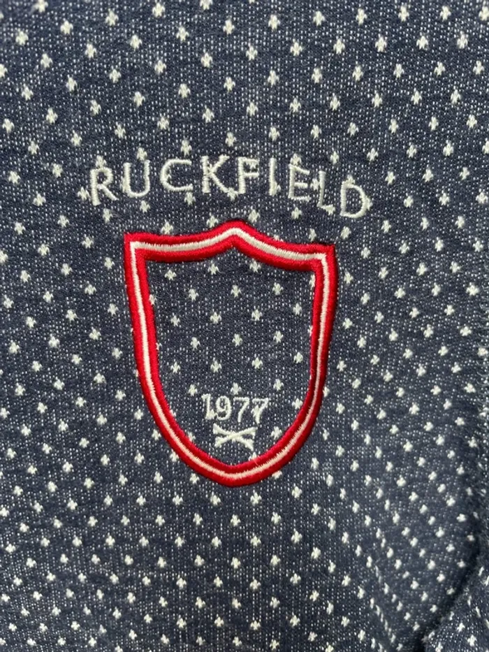 Pullover polka dots navy blue rugby Ruckfield Mens Small - photo numéro 2