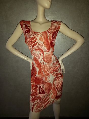 robe rouge et blanche taille 50