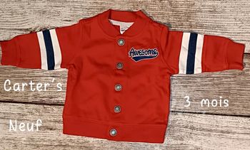 Veste Carter's NEUVE 3 mois