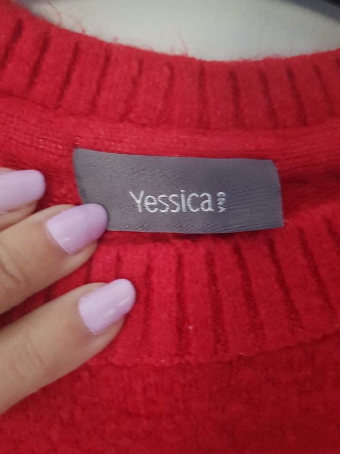 Magnifique pull de Noël rouge taille 36 - photo numéro 4