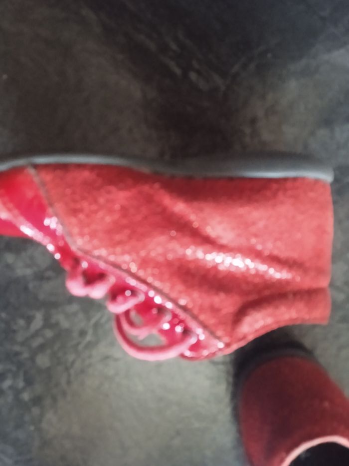 Chaussures rouge premier pas fille taille 22 mars bopy - photo numéro 4