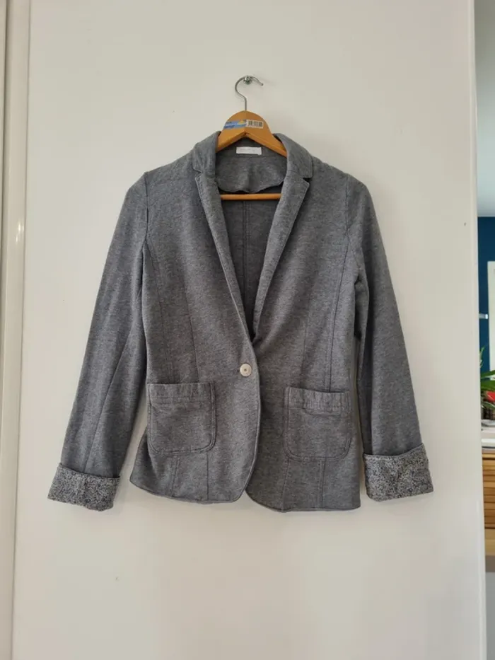 Veste blazer gris emanches Liberty