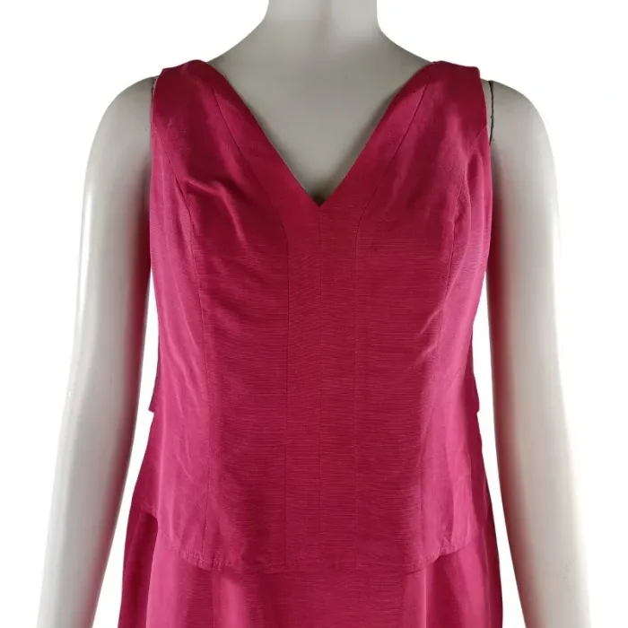 Robe chic rose - Robe été élégante Fushia Mathilde J. Rondinaud - Taille 38 A1120 - photo numéro 5