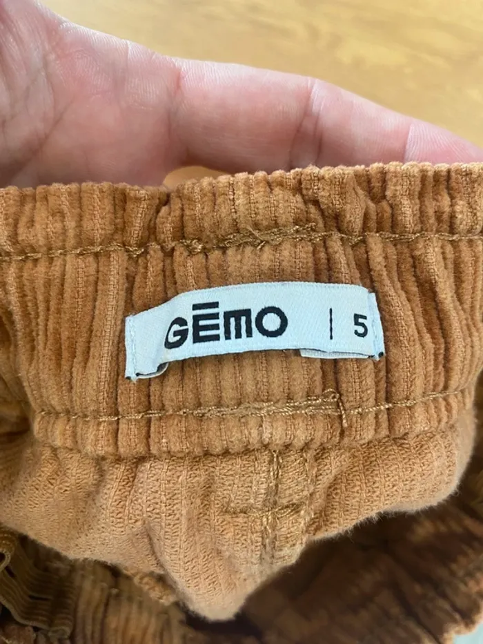 🧡🤎très beau petit Short velours côtelé fille GEMO – Taille 5 ans TBE 🤎🧡 - photo numéro 6