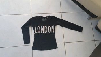 T-shirt ML fille London 10 ans chla4