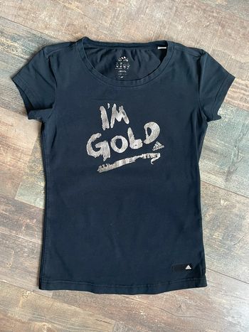 Tee shirt noir manches courtes Adidas femme S Tbe
