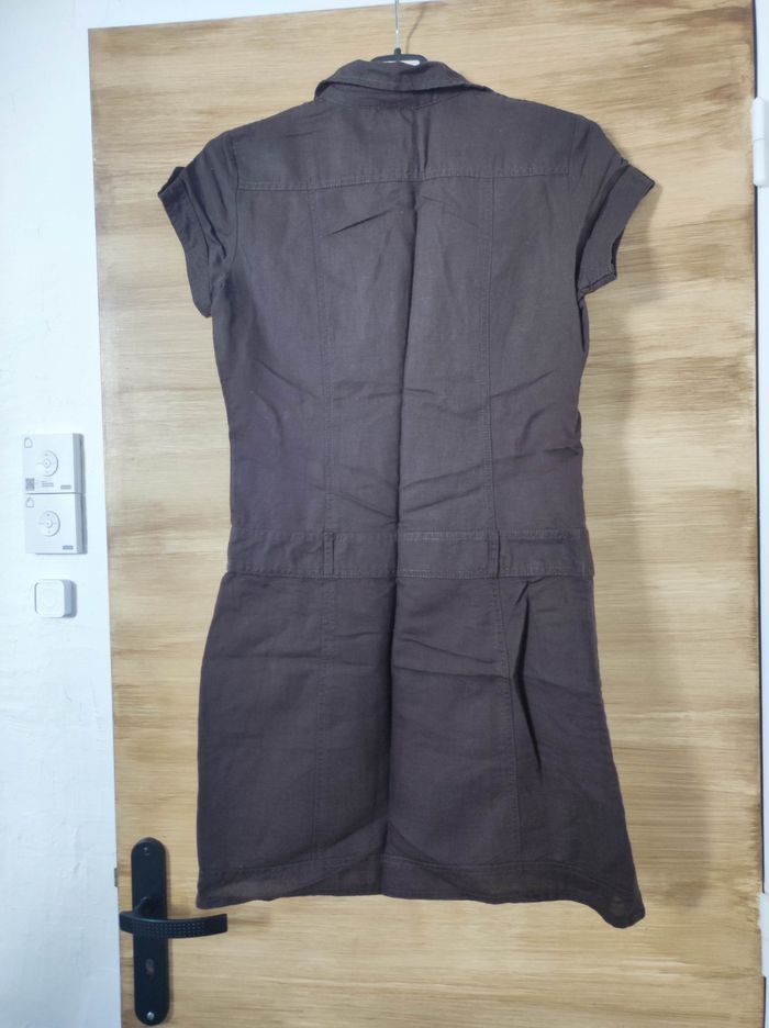 Robe courte cache cache 36 marron - photo numéro 2