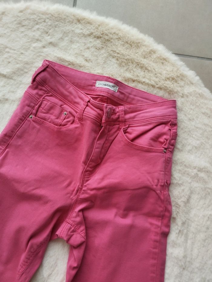Jeans skinny rose - photo numéro 3