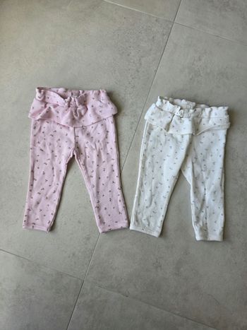 Lot 2 legging motif printanier 