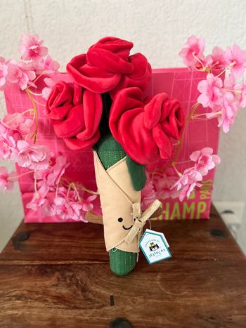 Peluche bouquet de rose