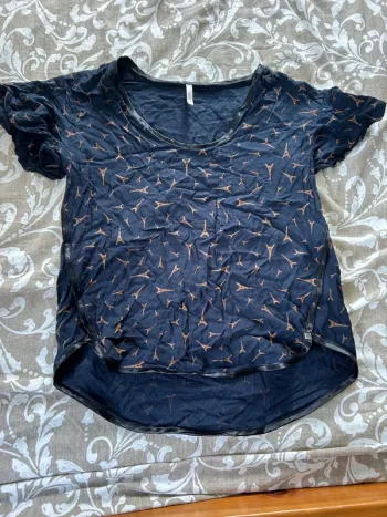 T-shirt bleu marine, icode, taille S