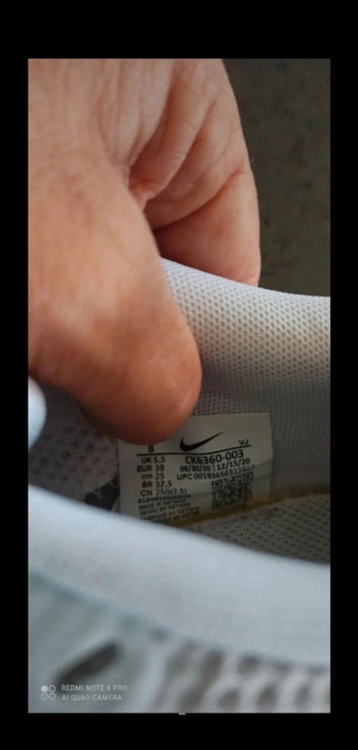 Baskets Nike renew run blanches - photo numéro 7