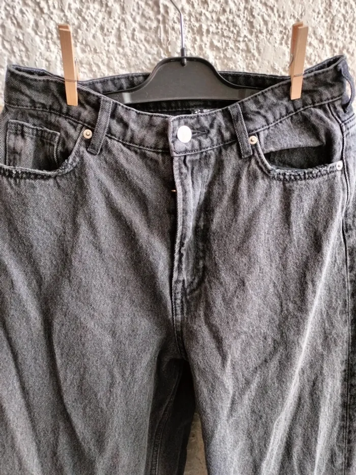 Jean noir large avec pants large T 36 - photo numéro 3
