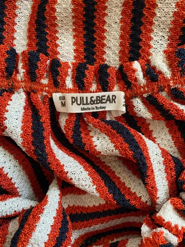 Crop top à rayures épaules dénudées Pull&Bear - photo numéro 6