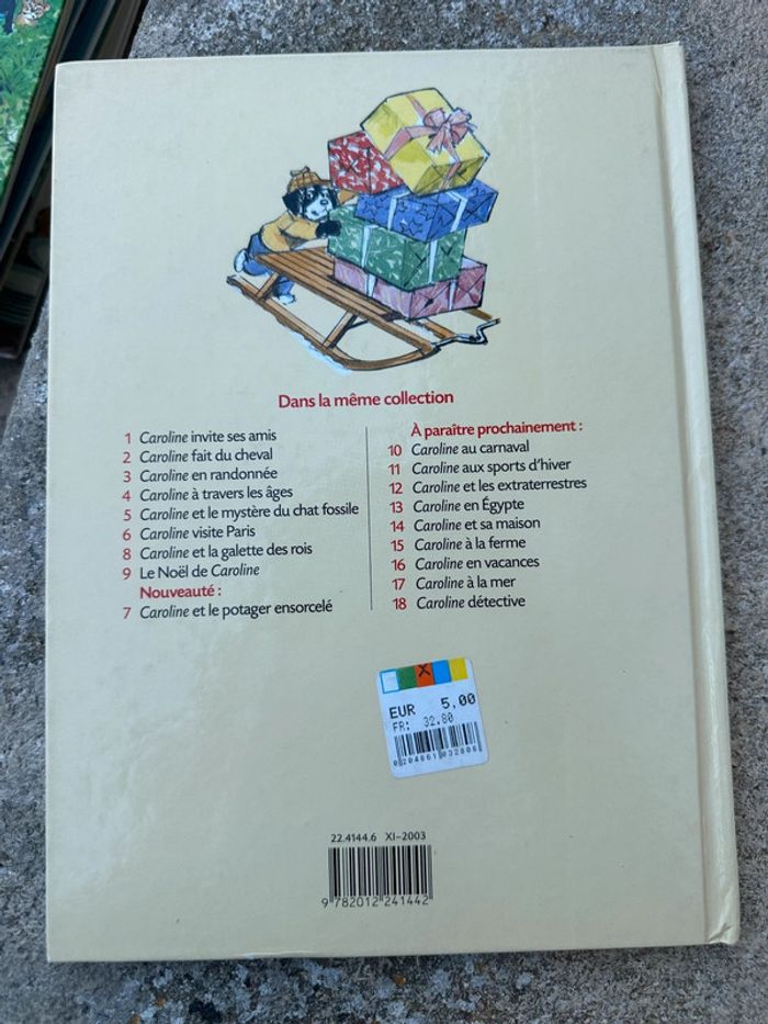 Beau livre traditionnel vintage bd Caroline fête le Noël - photo numéro 2