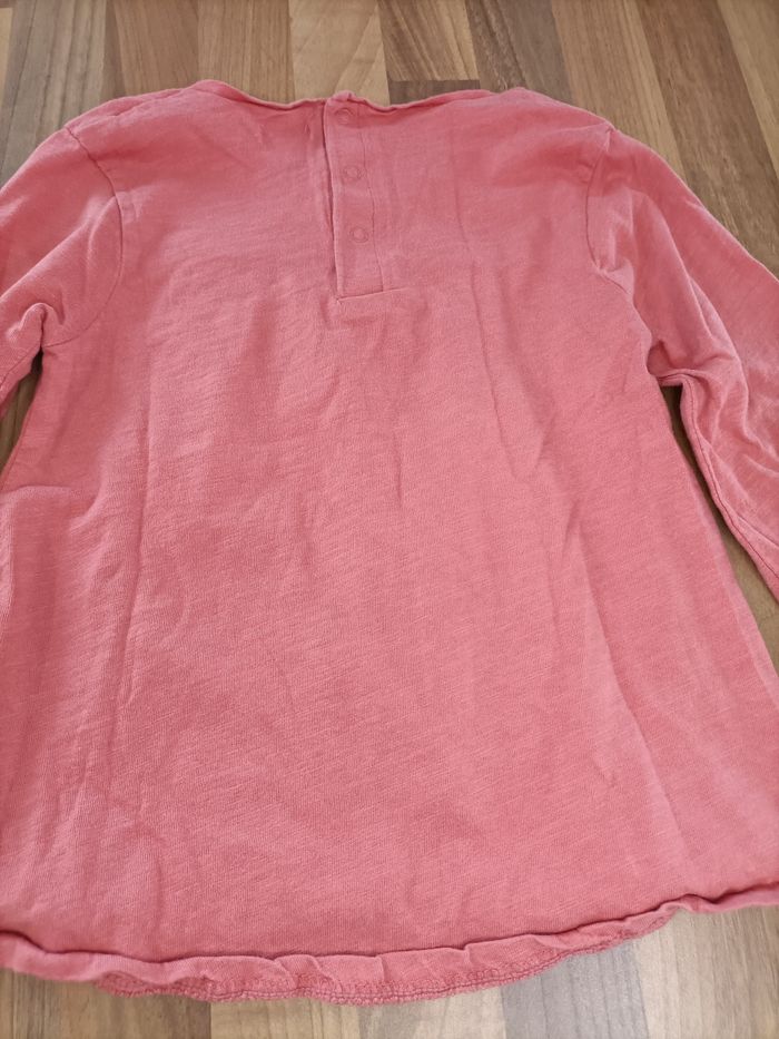 Tee-shirt manches longues ocre et motifs multicolores 3 ans Kiabi - photo numéro 4