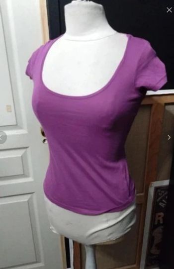 T shirt la redoute rose t 34 36 neuf