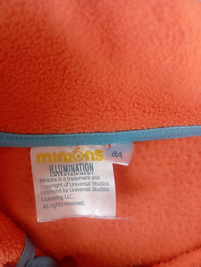 Gilet manches longues polaire orange zippé Les Minions 8 ans 2€5 - photo numéro 2