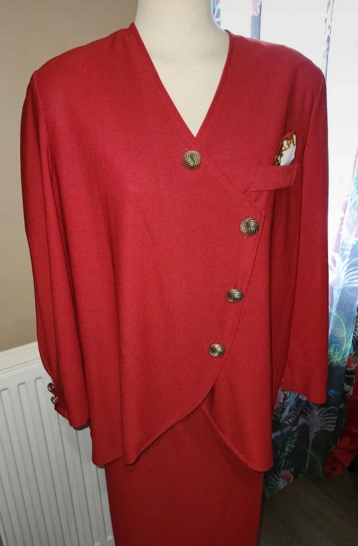 Tailleur vintage jupe 44/46 - photo numéro 2